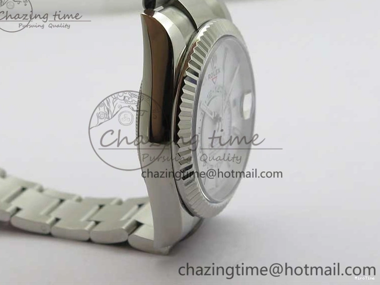 MiroTime 0503 Sky-Dweller 326934 SS Noob 1:1 Best Edition White Dial on SS Bracelet Asian 23J to TechFriendly 2880
